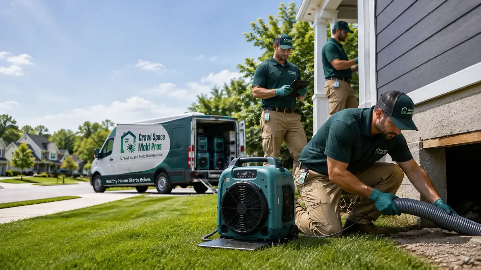 Crawl Space Mold Removal in Dana, IL